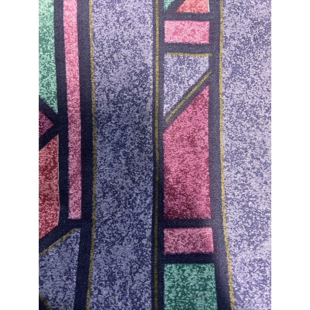 Dan River ︱Twin Flat︱Sheet︱90's ︱Purple︱Violet︱Teal︱Geometric ︱Vintage
